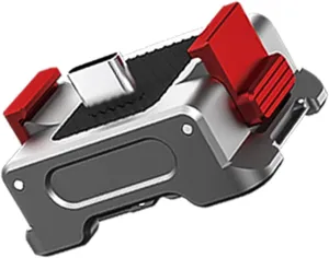 Foldable Base Plate for Pocket 3 Vloggings Cameras Cold Shoe Expansion & Antislip Silicone Pad