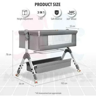 Foldable Bed Baby Cot Bed Katil Baby Bed Bedside Sleeping Basket Baby Cot Bedding Set Baby Crib Katil Baby Newborn