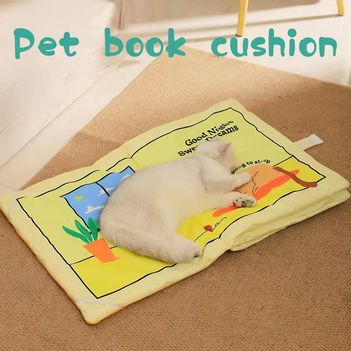 Foldable Cat Sleeping Mat Pet Bed Comfortable Soft Cushion for Cats and Kittens