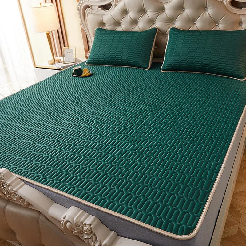 Foldable Cooling Latex Mattress Pad for Summer Cover Foldable Bed Mat Cool Sleeping Mattressair Conditioning Mat