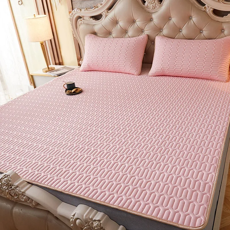 Foldable Cooling Latex Mattress Pad for Summer Cover Foldable Bed Mat Cool Sleeping Mattressair Conditioning Mat