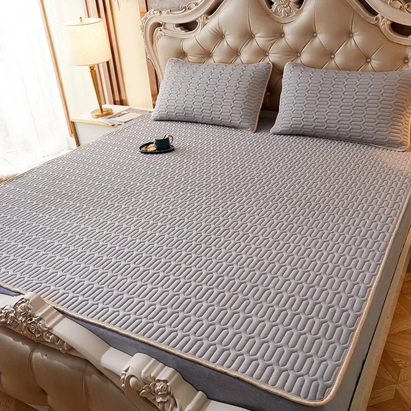 Foldable Cooling Latex Mattress Pad for Summer Cover Foldable Bed Mat Cool Sleeping Mattressair Conditioning Mat