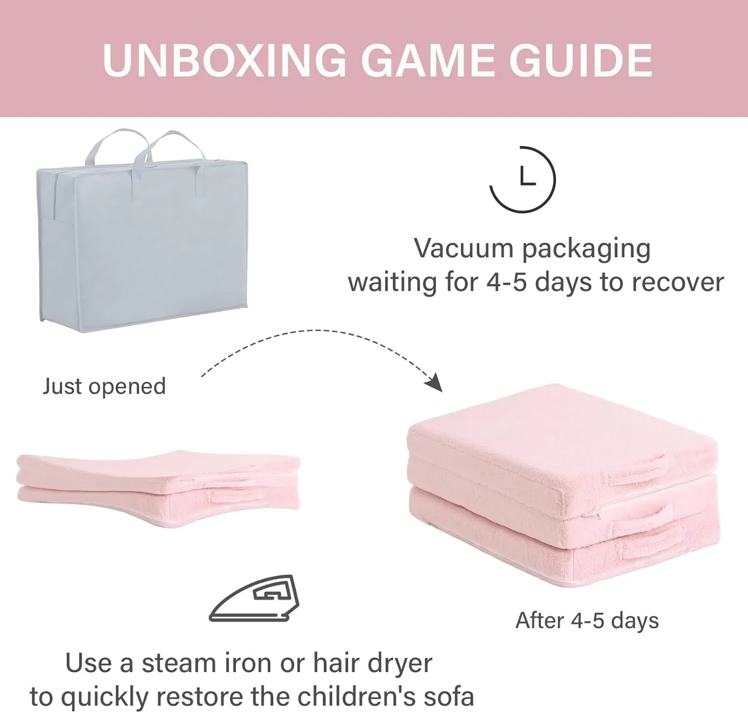 Foldable Floor Mattress for Kids, Toddler Washable Tri Folding Floor Nap Mat for Sleeping Daycare, Child Trifold Futon Sofa Bed with Storage Bag for Girls and Boys