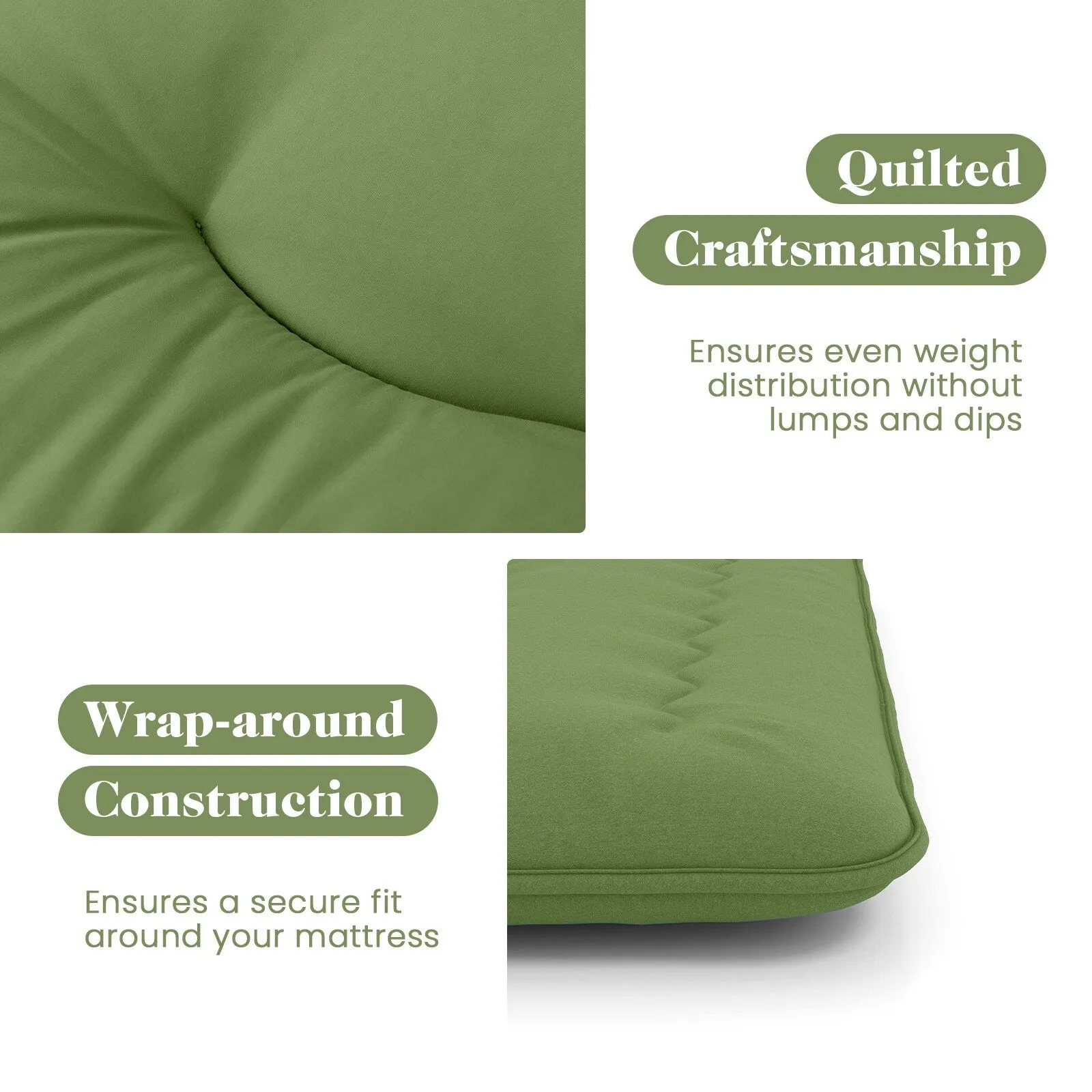 Foldable Floor Mattress for Sleeping with Storage Bag