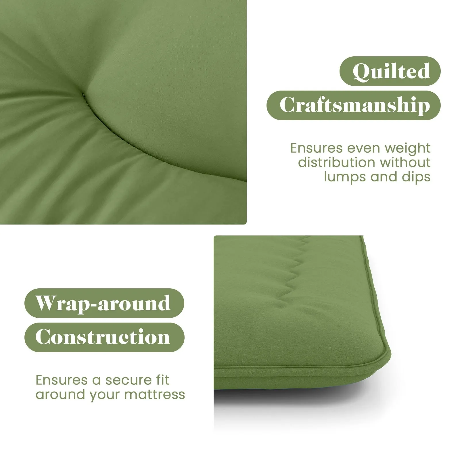 Foldable Floor Mattress for Sleeping with Storage Bag