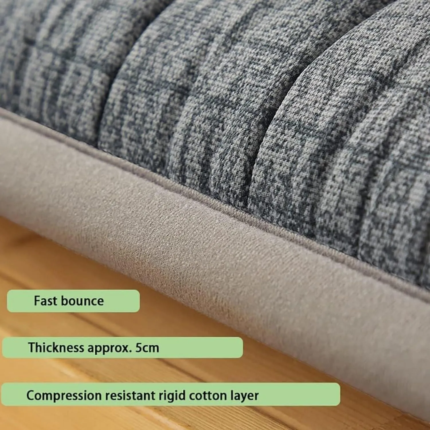 Foldable Portable Student Mattress, Portable Student Mattress for Single Student Dormitory, Home Use Breathable Foldable Floor Bed(Brown,150x190cm(59x75inch))