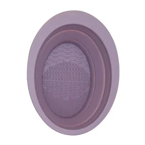 Foldable Silicone Washing Brush with Cleaning Pad - Travel-Friendly Gift
