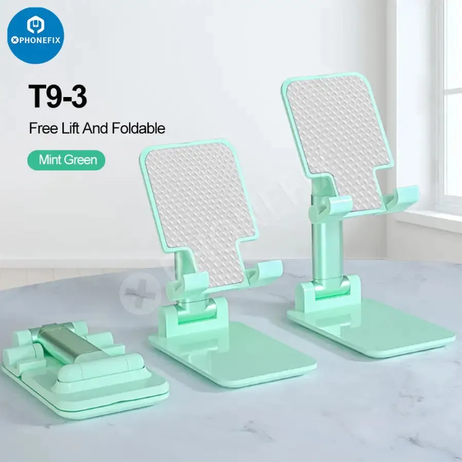Foldable Tablet Phone Holder Stand Aluminum Alloy Desktop Bracket