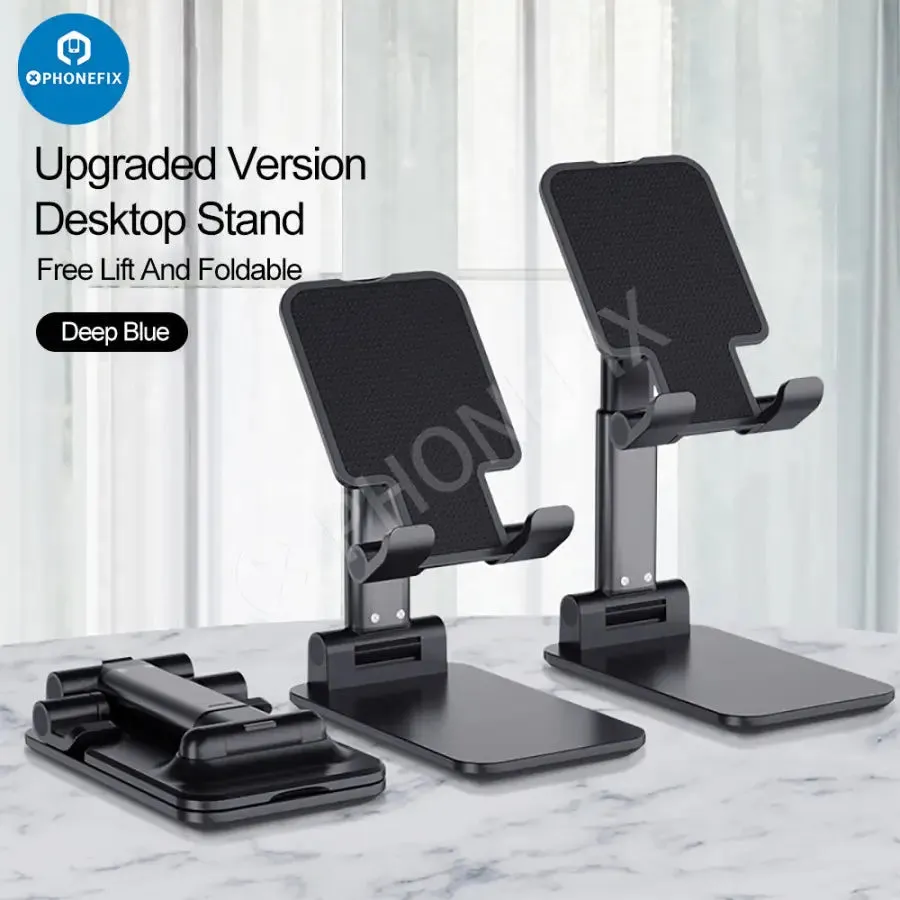 Foldable Tablet Phone Holder Stand Aluminum Alloy Desktop Bracket