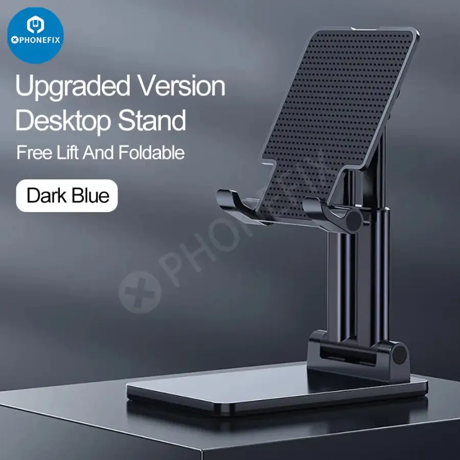 Foldable Tablet Phone Holder Stand Aluminum Alloy Desktop Bracket