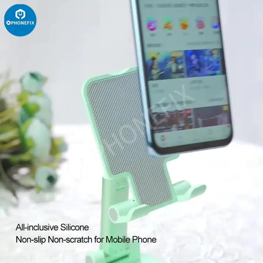 Foldable Tablet Phone Holder Stand Aluminum Alloy Desktop Bracket