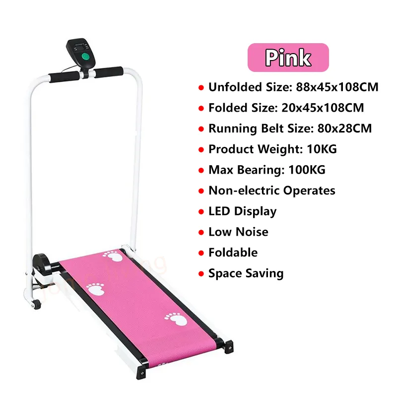 Foldable Treadmill Mini Running Walking Pad Home Gym Fitness Machine