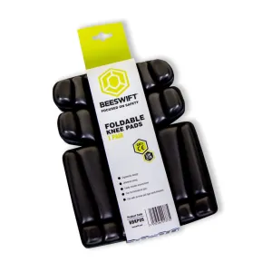 Foldable Trouser Knee Pads (Pair) - Black