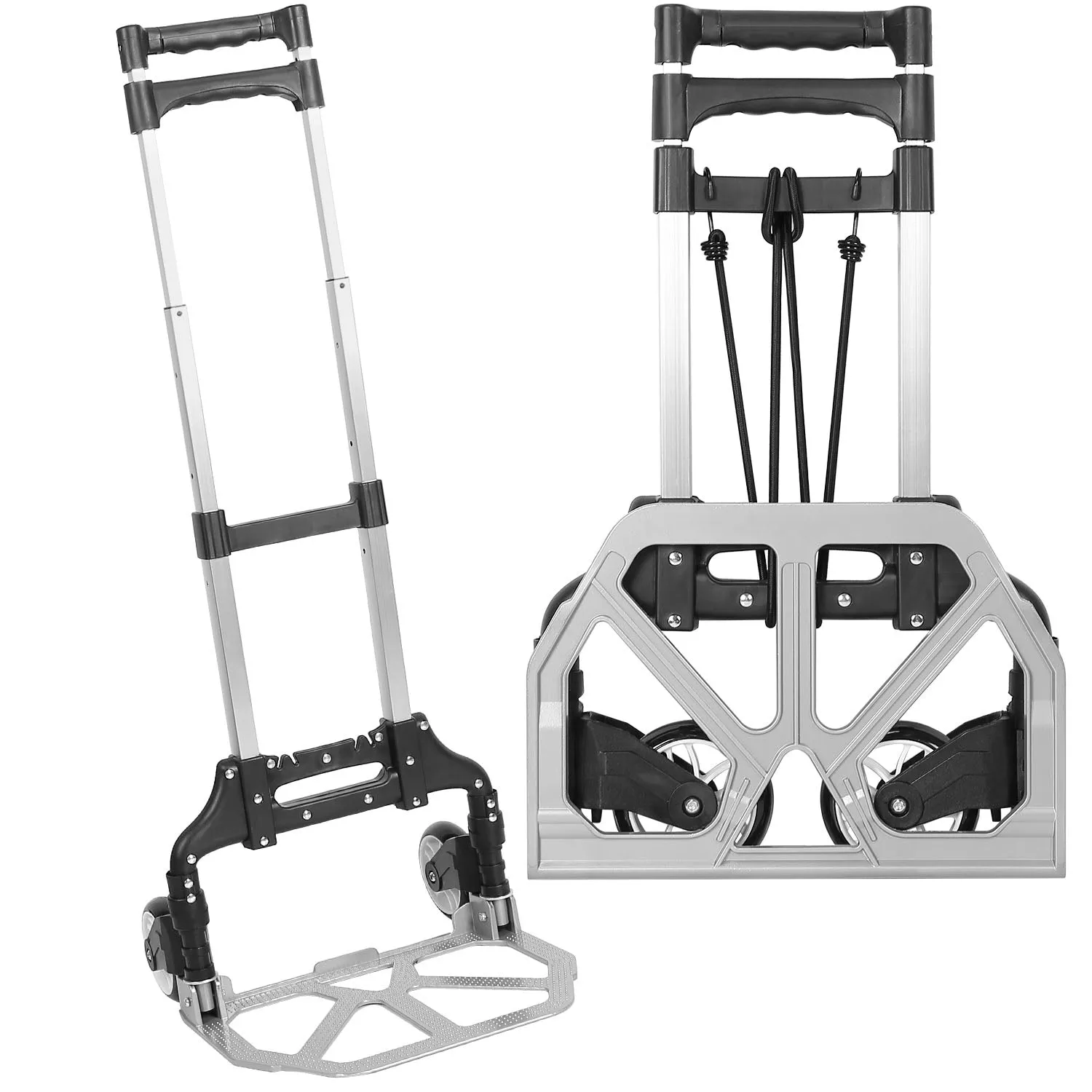 Folding Luggage Cart With Elastic Rope