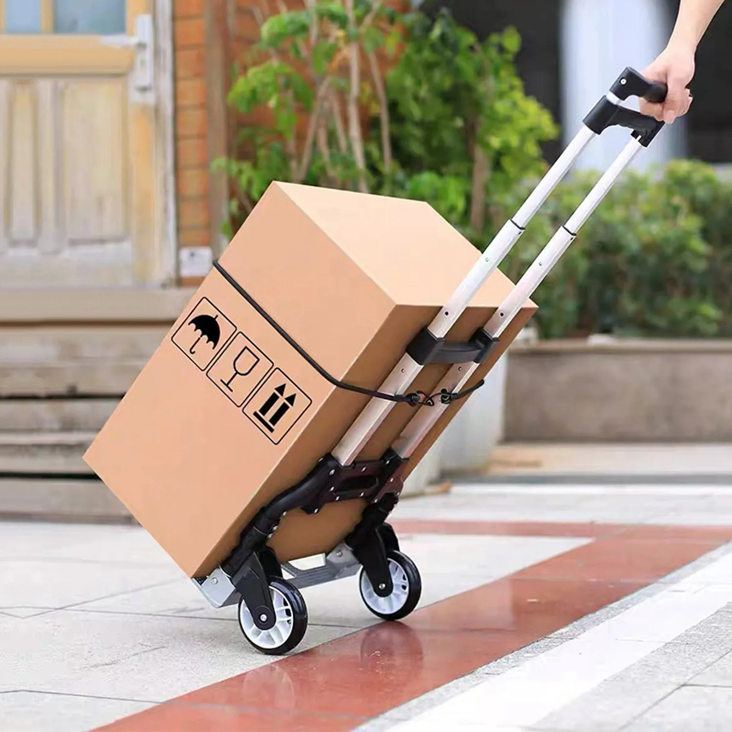 Folding Luggage Cart With Elastic Rope