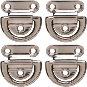 Folding Pad Eye D Ring, Stainless Steel Folding Pad Eye Marine Part Depot Marine Grade Folding Pad Eye Plate for Heavy Duty Truck Marine Trailer Boat