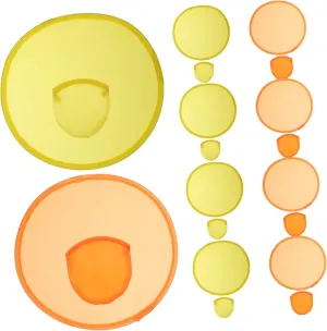Folding Round Disc Fan 16pcs Polyester Lightweight Flydisc for Camping Picnic Random