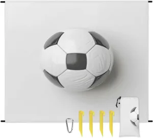 Football Sport Beach Blanket, Sandproof Beach Mat, Adults Waterproof Quick Drying Sand Free Mat with 4 x Ground Spikes for Outdoor Travel Camping Hiking, Soccer