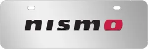 for Nissan NISMO 3D European Look Half-Size Chrome Stainless Steel License Plate