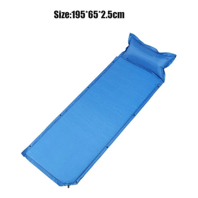 for Rooxin Mattress Pad Sleeping Waterproof Mat Self Best value Travel Tent Air Bed High-value Camping Sleeping Hiking Inflatable Backpacking Thicken