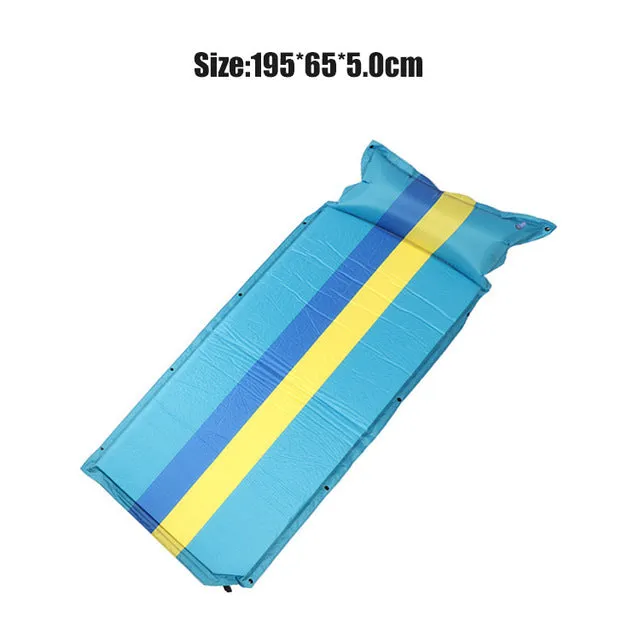 for Rooxin Mattress Pad Sleeping Waterproof Mat Self Best value Travel Tent Air Bed High-value Camping Sleeping Hiking Inflatable Backpacking Thicken