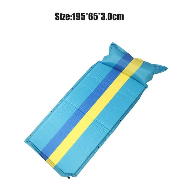 for Rooxin Mattress Pad Sleeping Waterproof Mat Self Best value Travel Tent Air Bed High-value Camping Sleeping Hiking Inflatable Backpacking Thicken