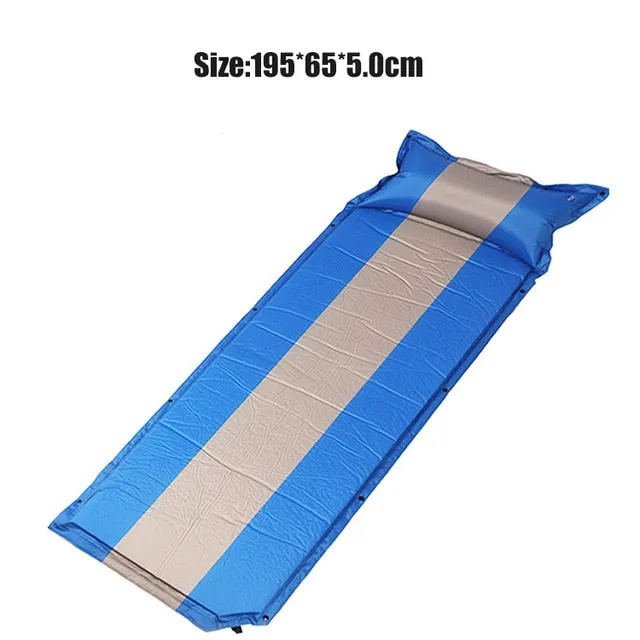 for Rooxin Mattress Pad Sleeping Waterproof Mat Self Best value Travel Tent Air Bed High-value Camping Sleeping Hiking Inflatable Backpacking Thicken