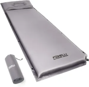 Foxelli Sleeping Pad for Camping - Self Inflating Ultra Thick 2.75" Insulated Foam Sleeping Mat with Pillow, Inflatable Camp Mattress for Hiking, Backpacking, Travel