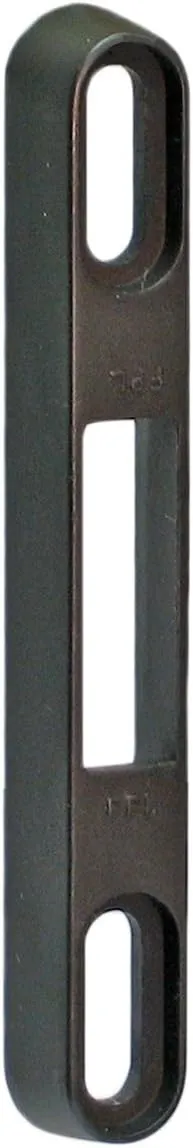 FPL #3-45-S Sliding Glass Door Replacement Mortise Lock with Adapter Plate, 5-3/8” Screw Holes, 45 Degree Keyway- Oil Rubbed Bronze Finish