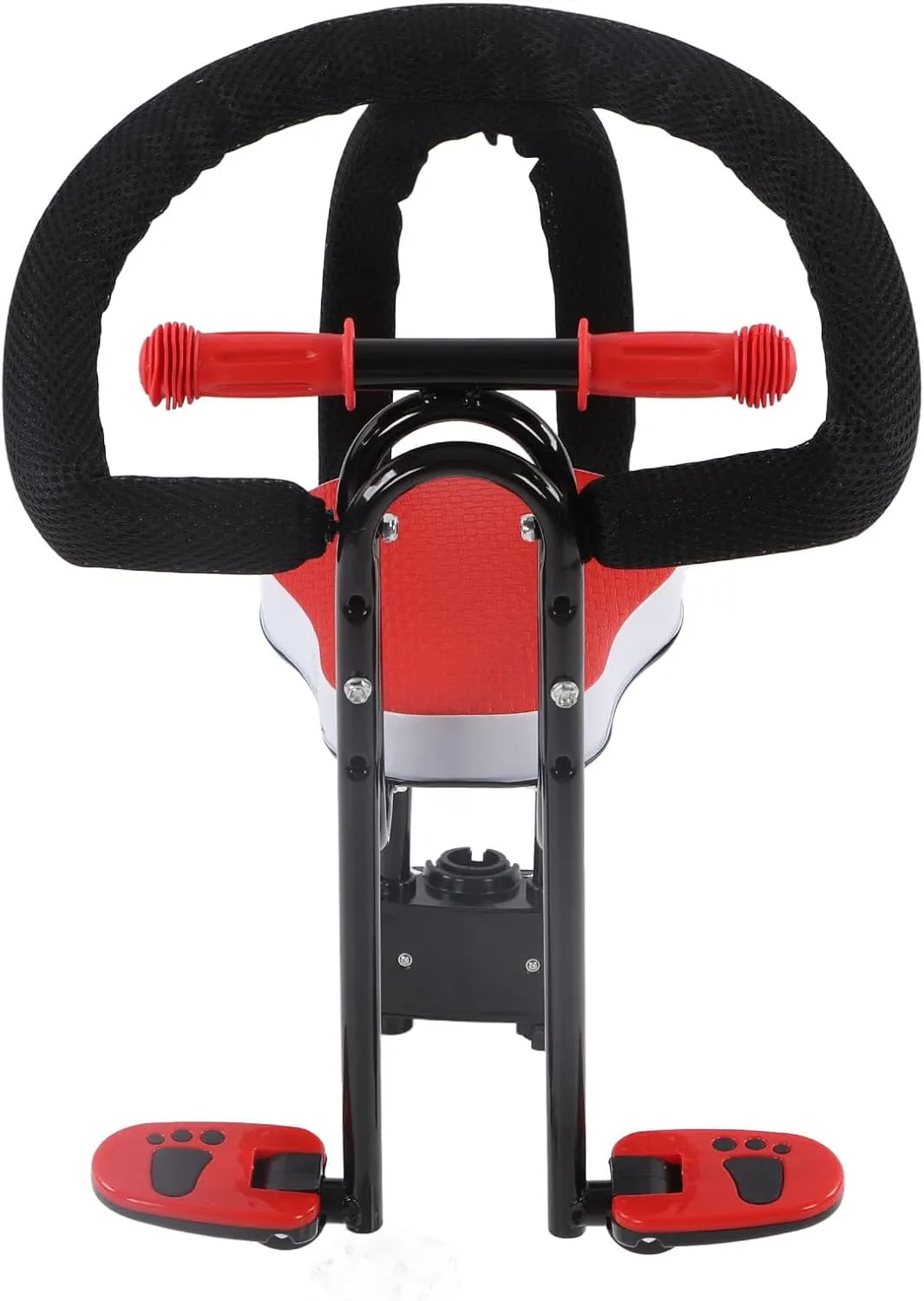 Front Mounted Bike Child Front Toddler Bike Seat Adjust Pedal Height Sturdy Iron Mountain Bike Safety Seat for Kids