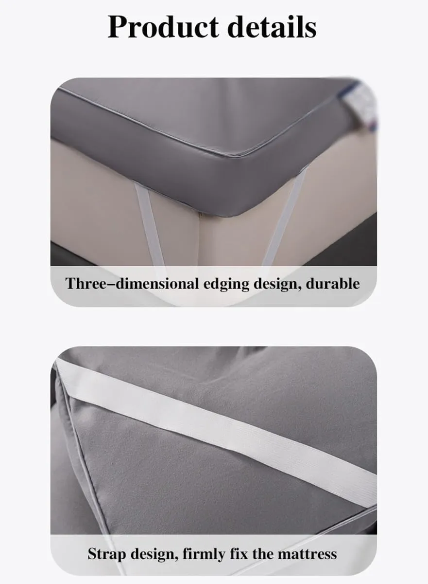 Futon Mattress Traditional Japanese Floor Mat Foldable Roll Up Sleeping Pad Camping Mattresses Easy to Store(White,180 * 200cm)