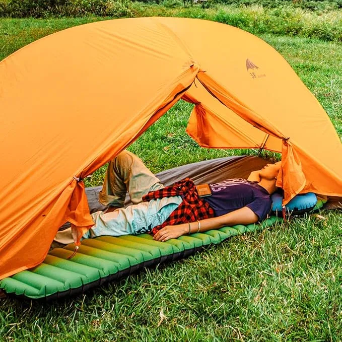 Gear Doctors Ultralight 25oz Camping Sleeping pad ApolloAir - Compact, Warm 5.2 R-Value 4 Season Air Mattress, Perfect for Backpacking, Hiking - Lightweight Inflatable & Compact Sleep Pad (Large)