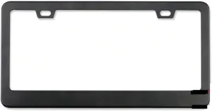 General Motors Stainless Steel License Plate Holder Black Bracket Accessories Front and Rear License Plate Holders
