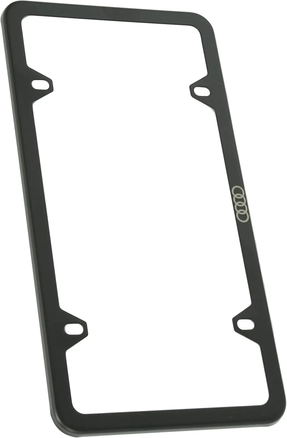 Genuine Audi ZAW071801C Slimline License Plate Frame with Audi Ring