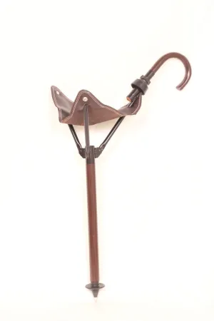 Genuine Leather Camp Stool | Folding Shooting Stick