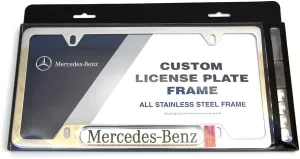 Genuine Q6880086 - Polished Stainless Steel License Plate Frame