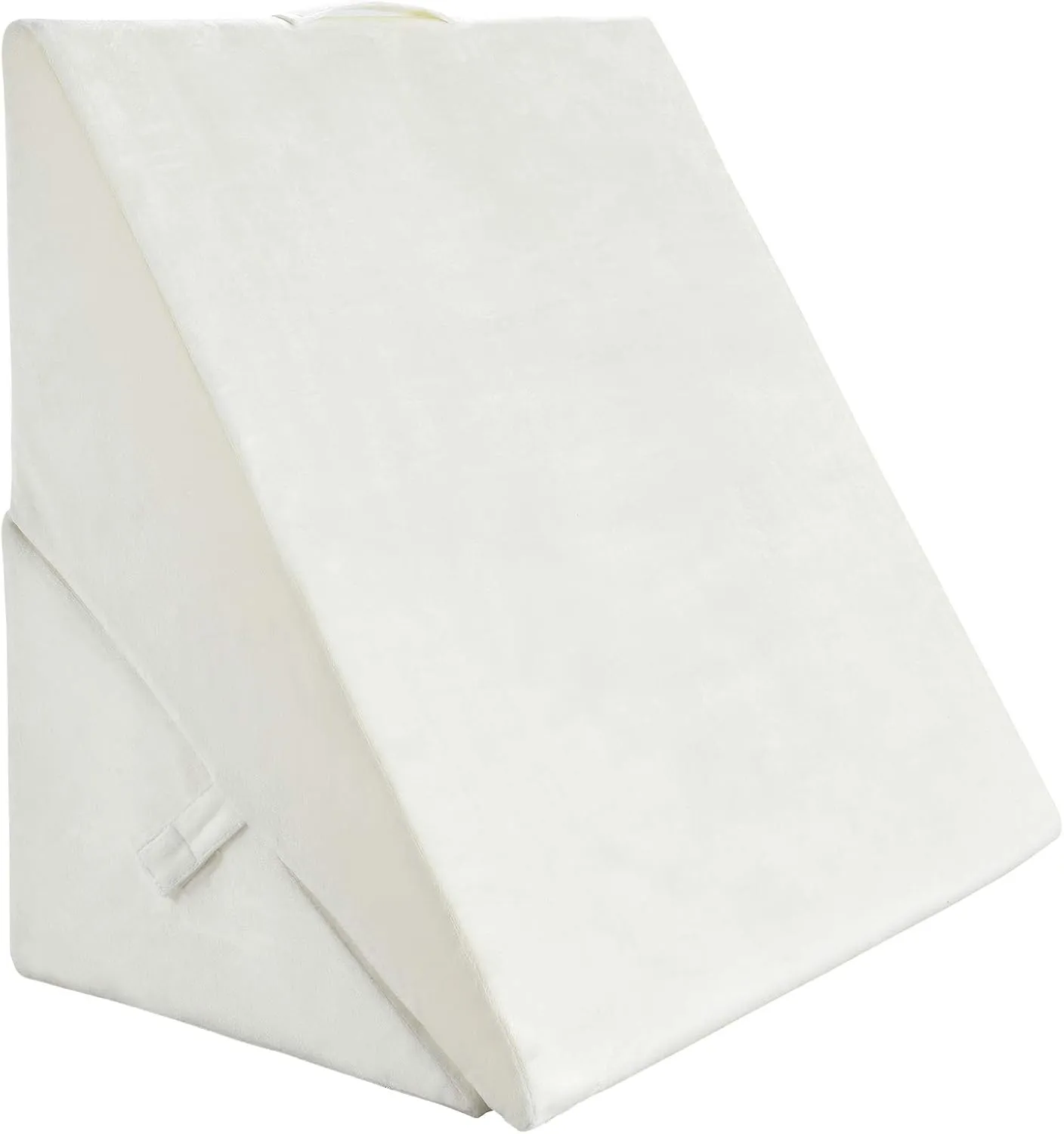 Giantex Bed Wedge Pillow, Adjustable 9&12 Inch Folding Memory Foam Incline Cushion for Legs and Back Support, Memory Foam Bed Support Pillow w/Removable Cover for Sleep Resting Reading (White)