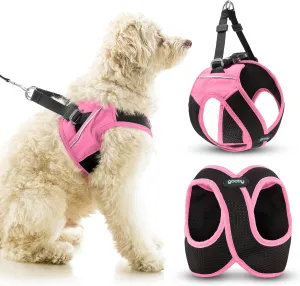 Gooby Escape Free Easy Fit X in Dog Harness - Flamingo Pink, Small