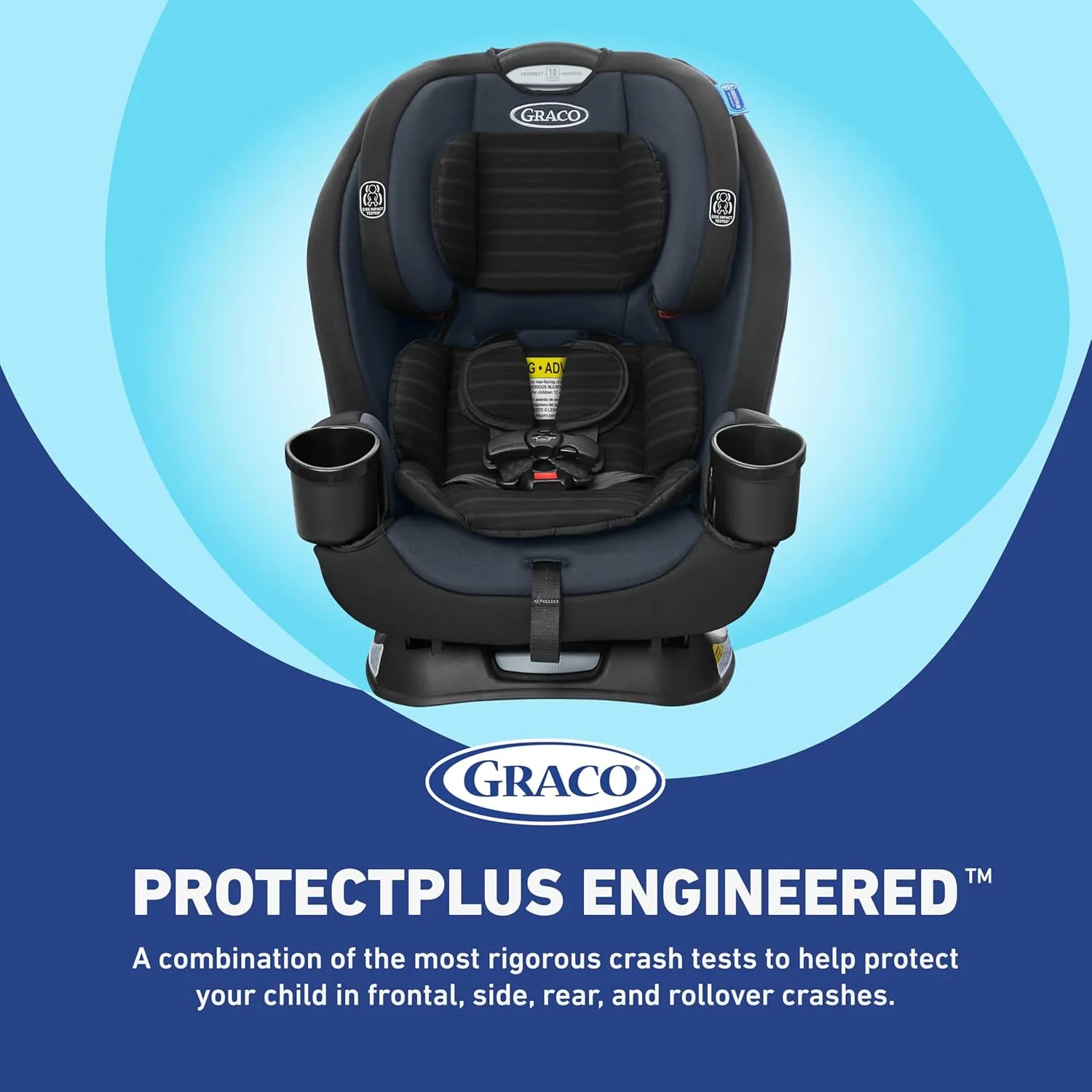 Graco TriRide 3-in-1 Convertible Car Seat - Highback Booster, Forward & Rear Facing modes, Suitable from Newborn to Preschooler, Perfect for Long Journeys in Redmond Color