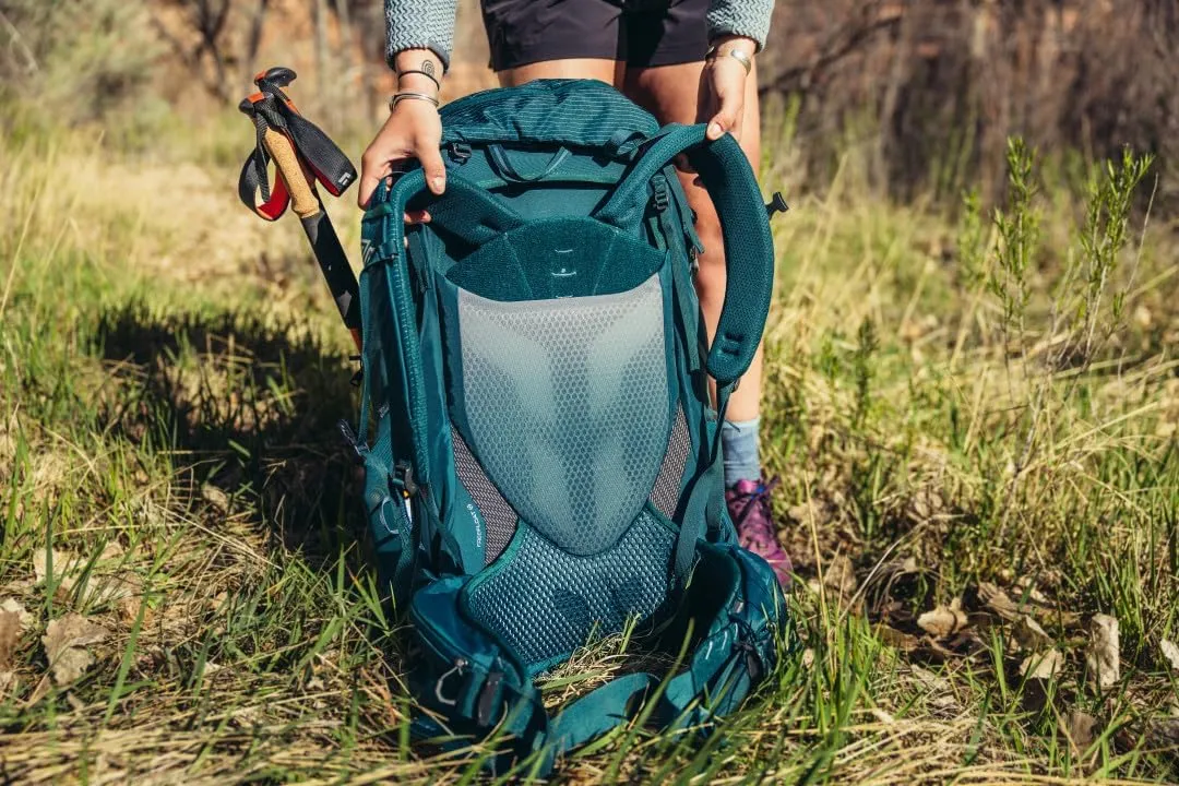 Gregory Maven 58L Women's Backpacking Pack, Breathable Backpanel and Shoulder Harness, Raincover Included, Built-In Hydration Sleeve (Reservoir Not Included), Extra Small/Small, Ocean Slate