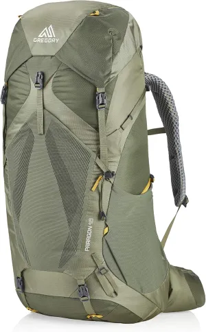 Gregory Paragon 48L Unisex Lightweight Backpacking Pack, Breathable Backpanel, Raincover Included, Water Bladder Sleeve (Reservoir not Included), Medium/Large, Burnt Olive