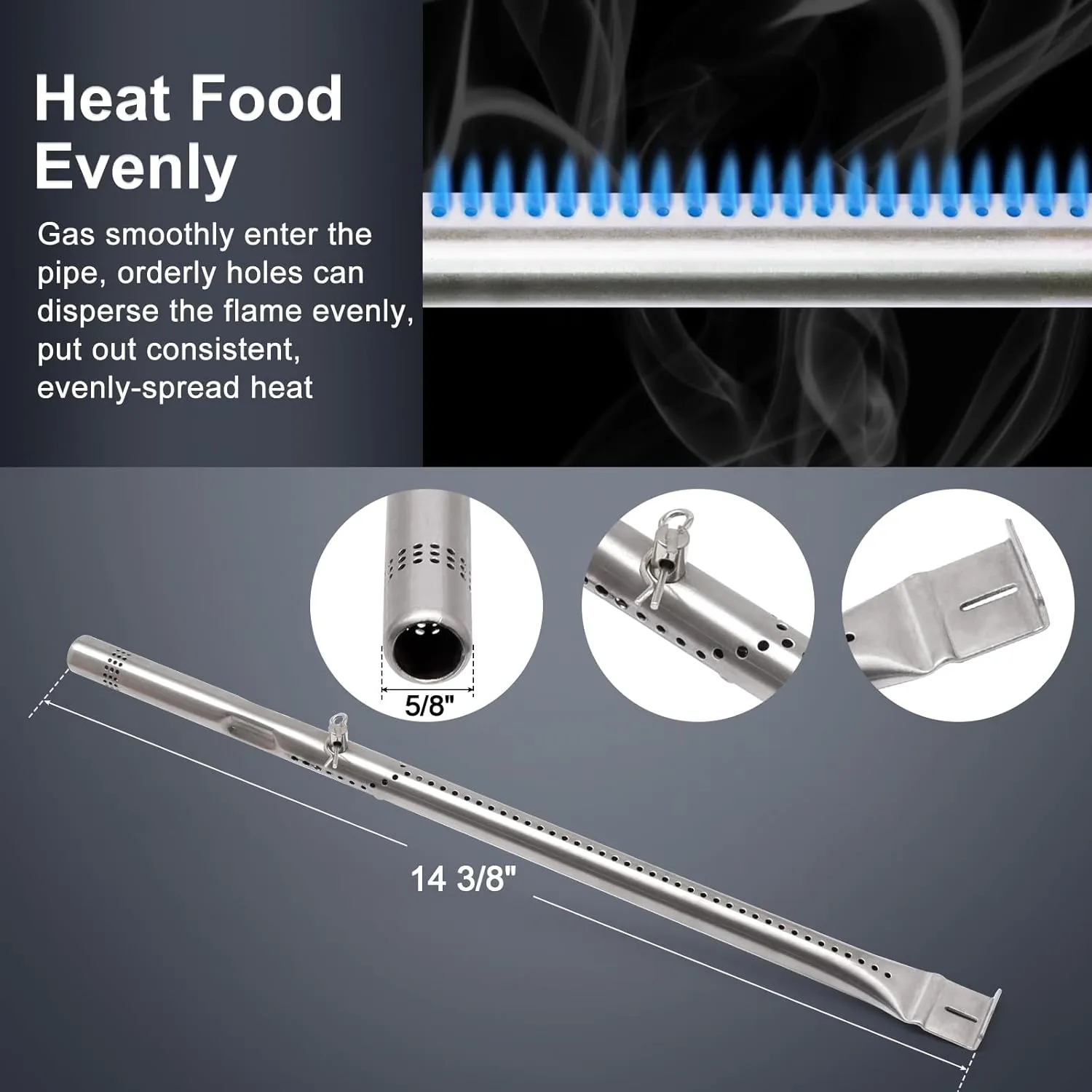 Grill Replacement Parts for Charbroil Advantage 4 Burner 463344015, 463432215, 463240015, 463433016 and Char-broil Advantage 3 Burner Grill Parts 463343015, 463335115, 463435115, 463436815, 463370015.