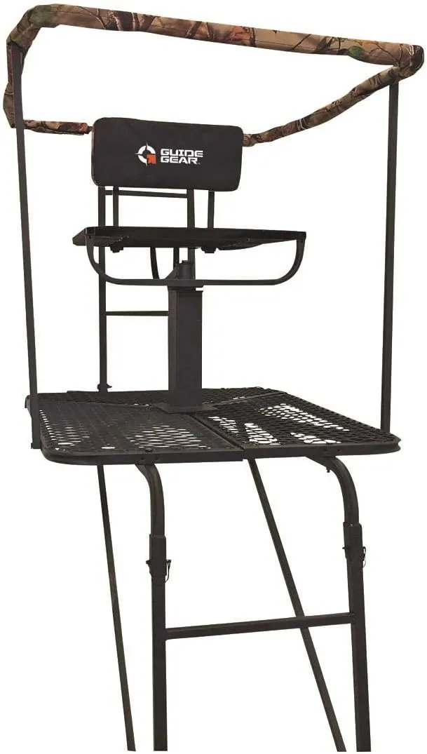 Guide Gear 16' Swivel Ladder Tree Stand for Hunting Climbing Seat Hunt Gear Equipment Accessories