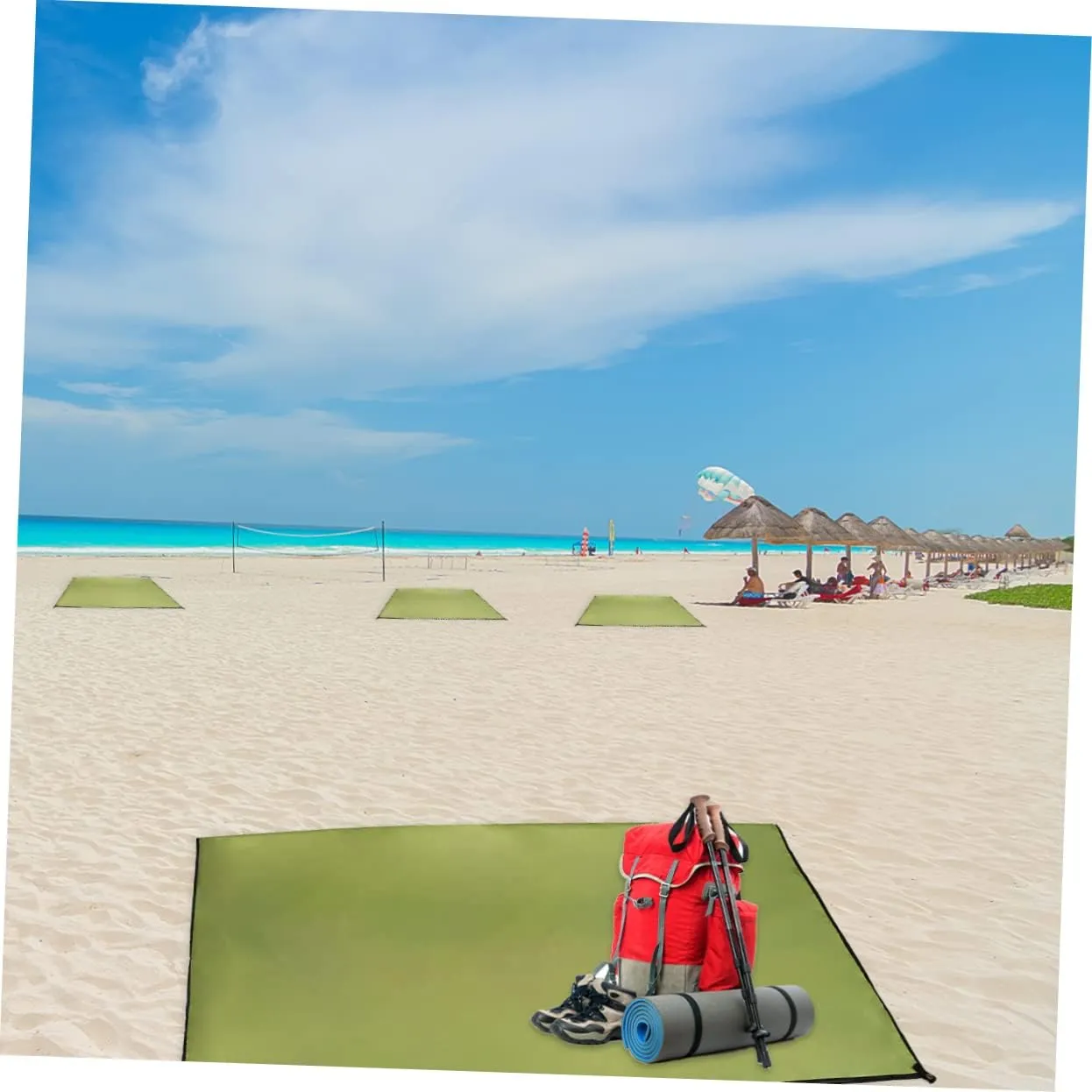 HANABASS Oxford Cloth Mat for Camping Waterproof Tent Pad Portable Outdoor Blanket Beach Mat
