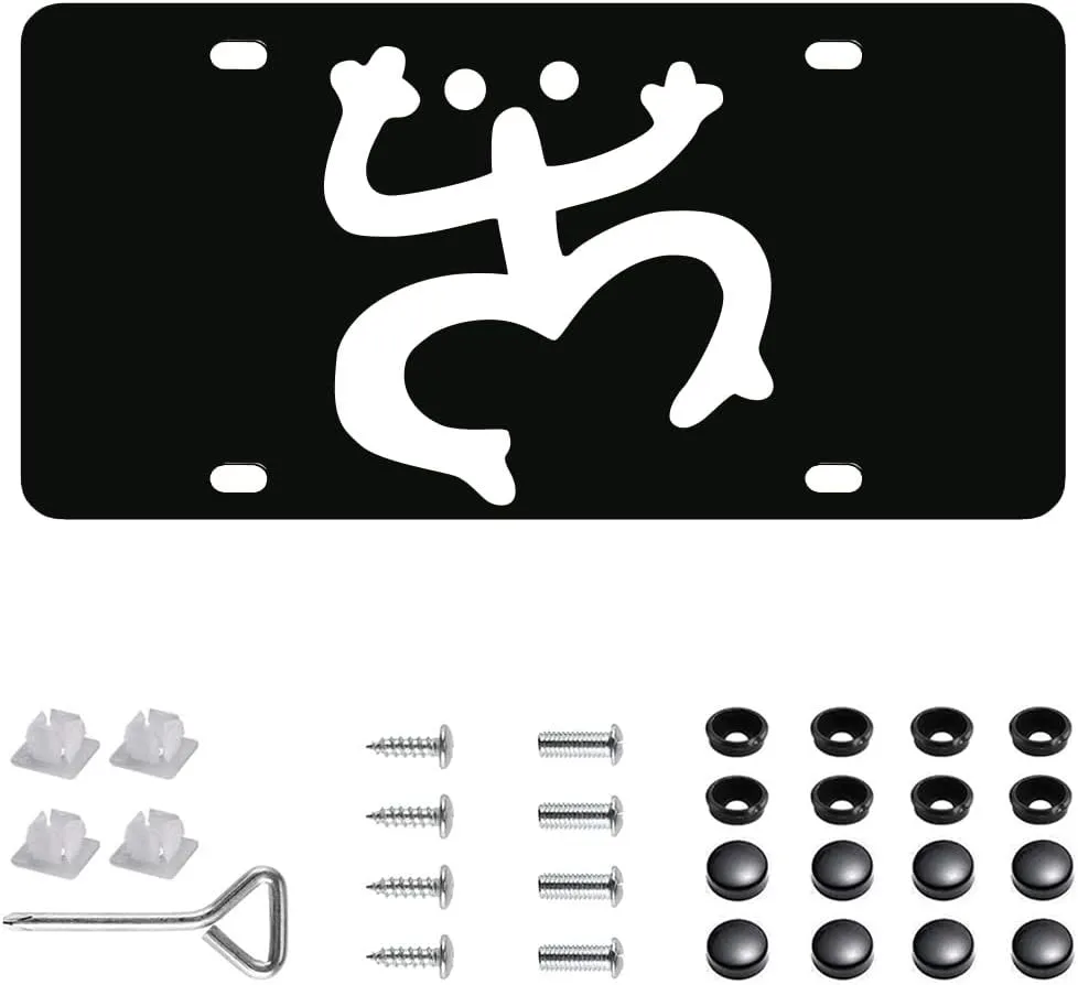 Hangoo Puerto Rico Coqui Stainless Steel License Plate Cover Fream,Tag License Plate -Black for Puerto Rico Car Accessories
