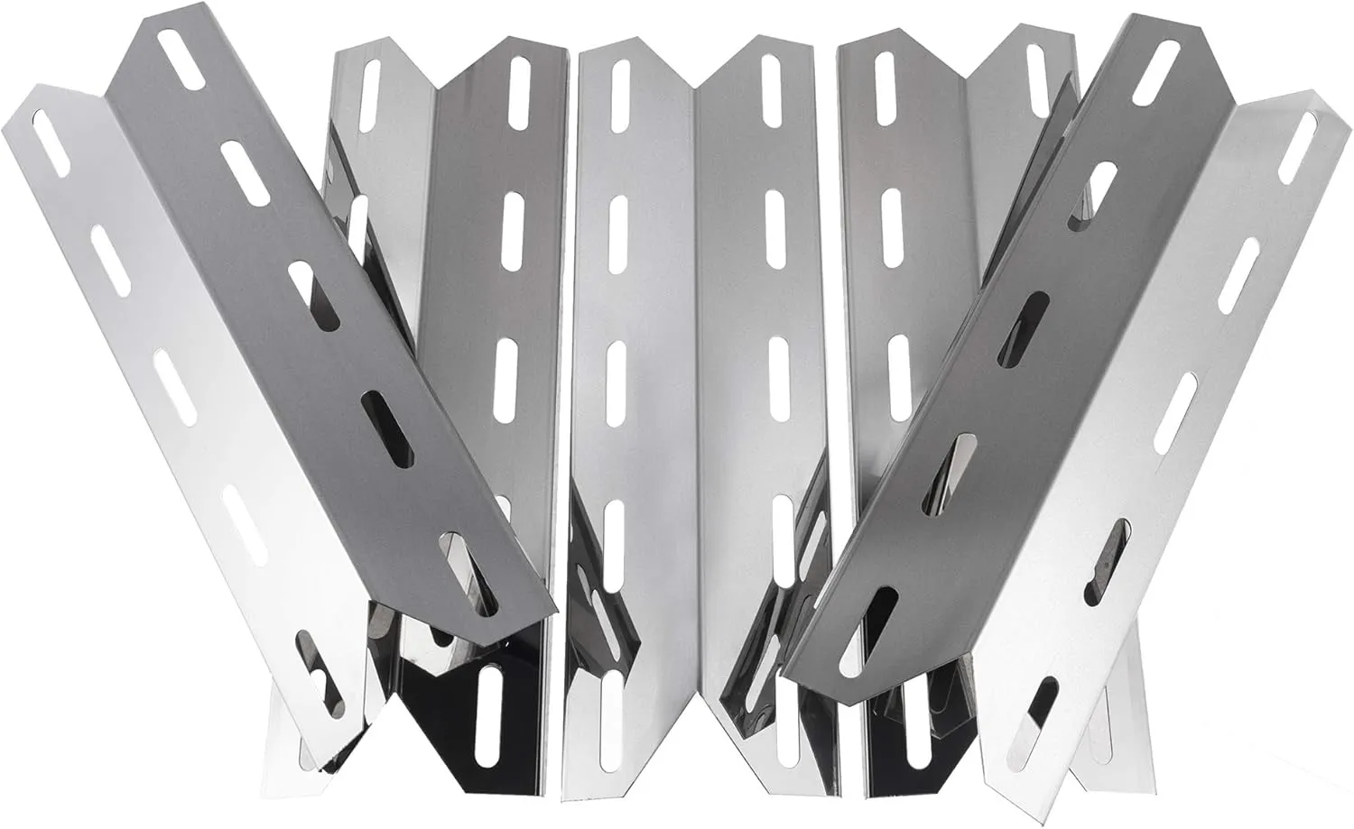 Heat Plate Replacement Grill Parts for Charmglow 720-0234, 720-0289, Kirkland 720-0025, Nexgrill 720-0234, 720-0289, 5-Pack 17 5/16" x 5 11/16",Heat Shield, Heat Tent, Burner Cover