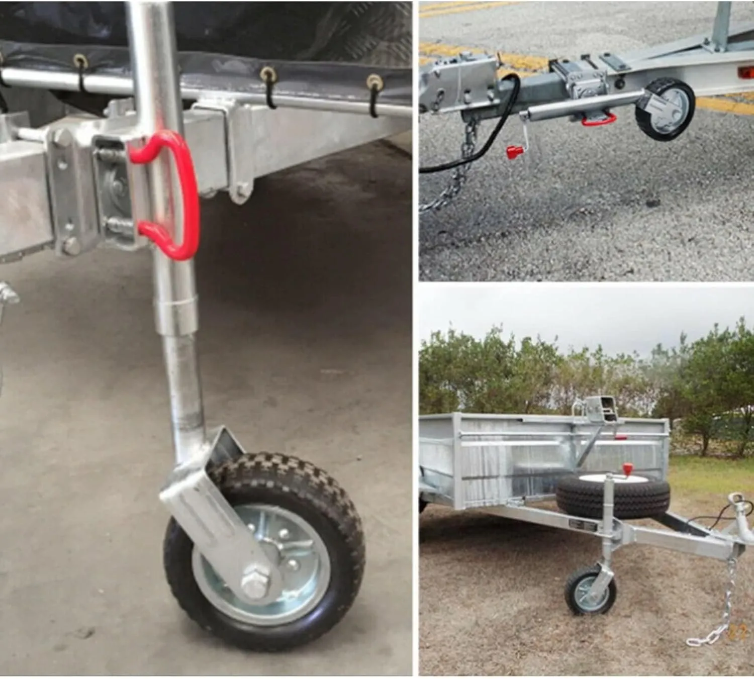 Heavy Duty Marine Swivel Trailer Jack - Heavy Duty Marine Swivel Trailer Jack, Trailer Jack Wheel, Trailer Folding Support, Capacity 680 Kg, for Boat, Camper, Yacht, Caravan (A Color 1000lbs)