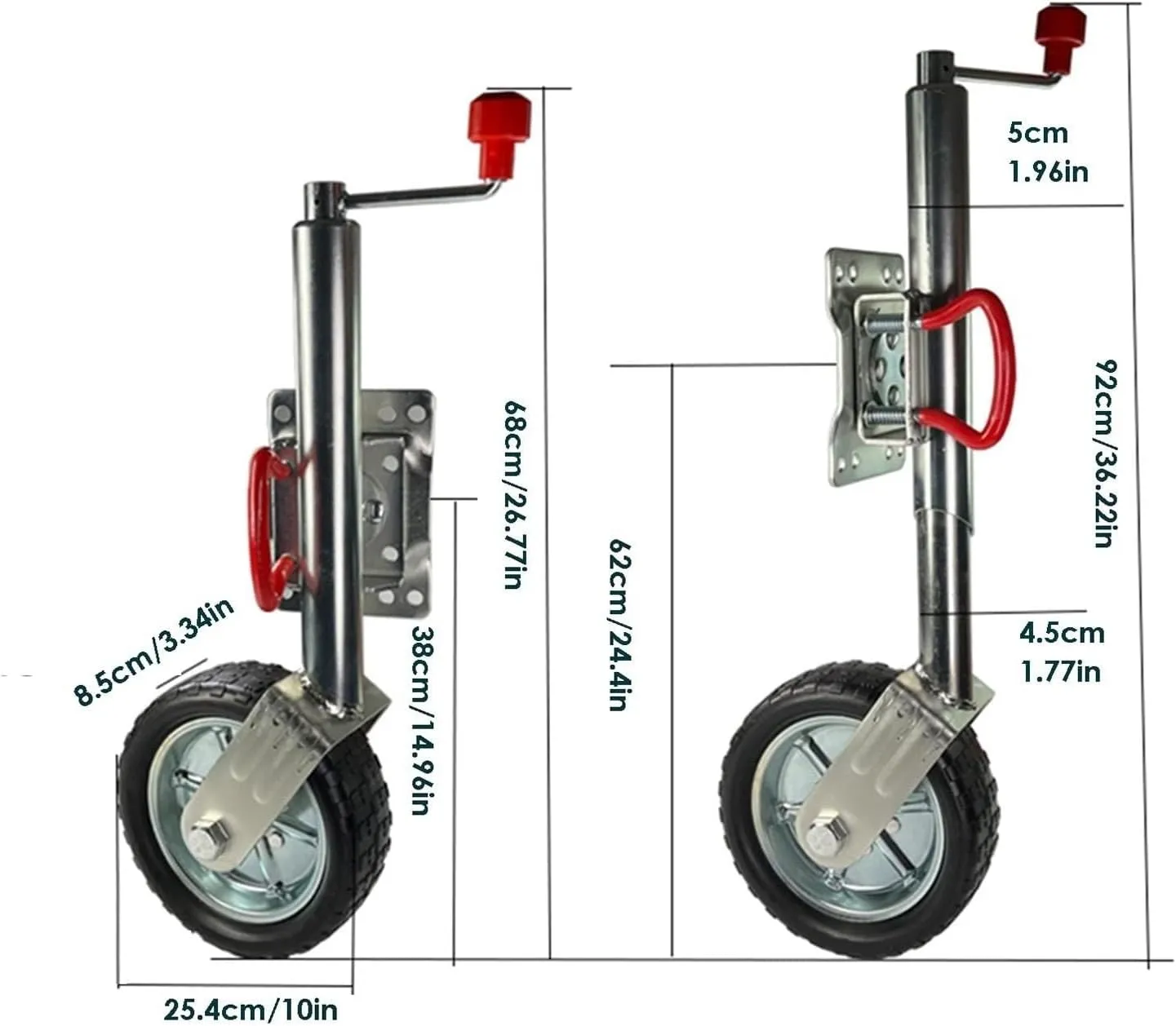 Heavy Duty Marine Swivel Trailer Jack - Heavy Duty Marine Swivel Trailer Jack, Trailer Jack Wheel, Trailer Folding Support, Capacity 680 Kg, for Boat, Camper, Yacht, Caravan (A Color 1000lbs)