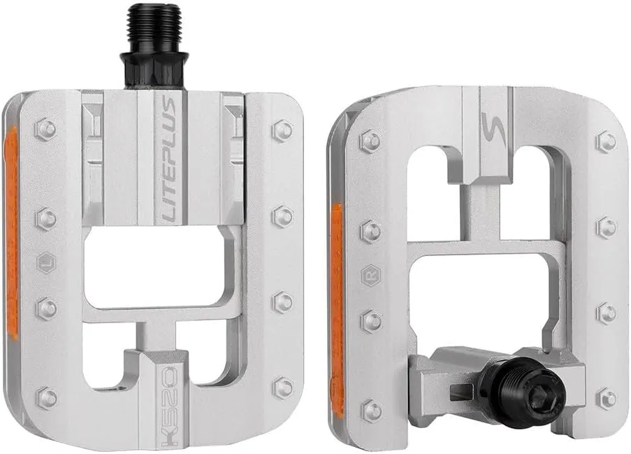 High Strength Aluminum Alloy Folding Pedals for Bicycles, Featuring Quick Fold Convenience, Anti Slip, and Reflective Safety Plate