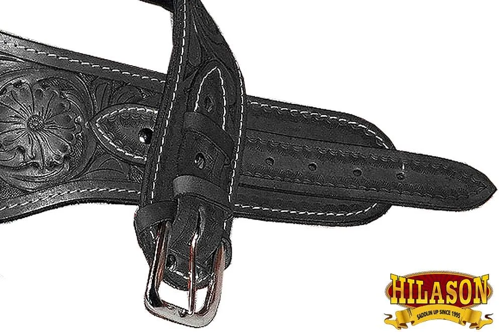HILASON Western Right Hand Gun Holster Rig 22 Cal Leather Cowboy | Costume Holster | Cowboy Gun Holster | Gun Belt Holster | Leather Gun Holster | Holster Belt
